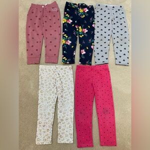 GAP/Carter’s/Children’s Place fleece-lined cozy Kids' Leggings-Bundle sale
